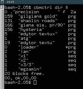 cbm4linux w akcji